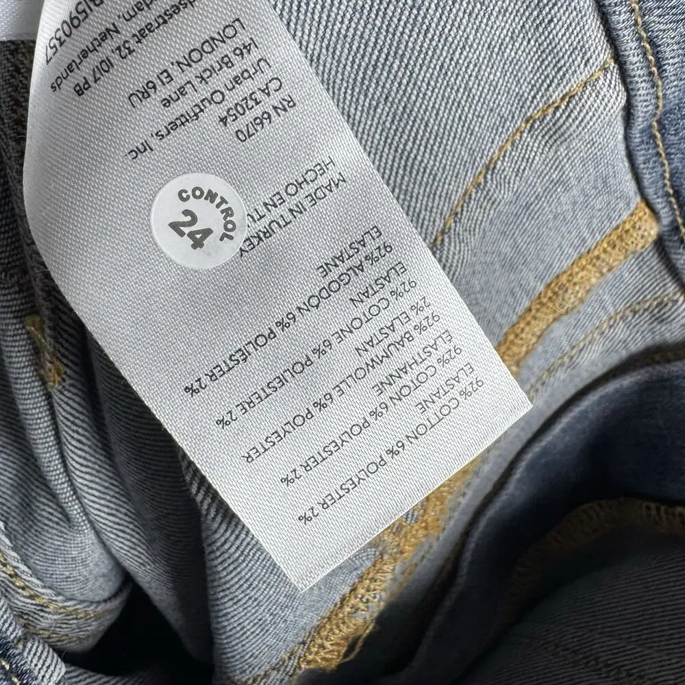 NWT Free People We The Free Jayde Jeans Size 27 High Rise Flare Leg Blue Denim